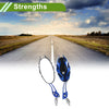 M8/M10 Rear View Mirrors Oval Shape Blue Aluminum Alloy Plastic 1set