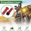 Motorcycle Hand Grips / 7/8" 22mm / TPU Dark Red Grips Cover Kit