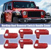Jeep Wrangler JL JLU 6pcs Hardtop Roof Removal Switch Handle Covers
