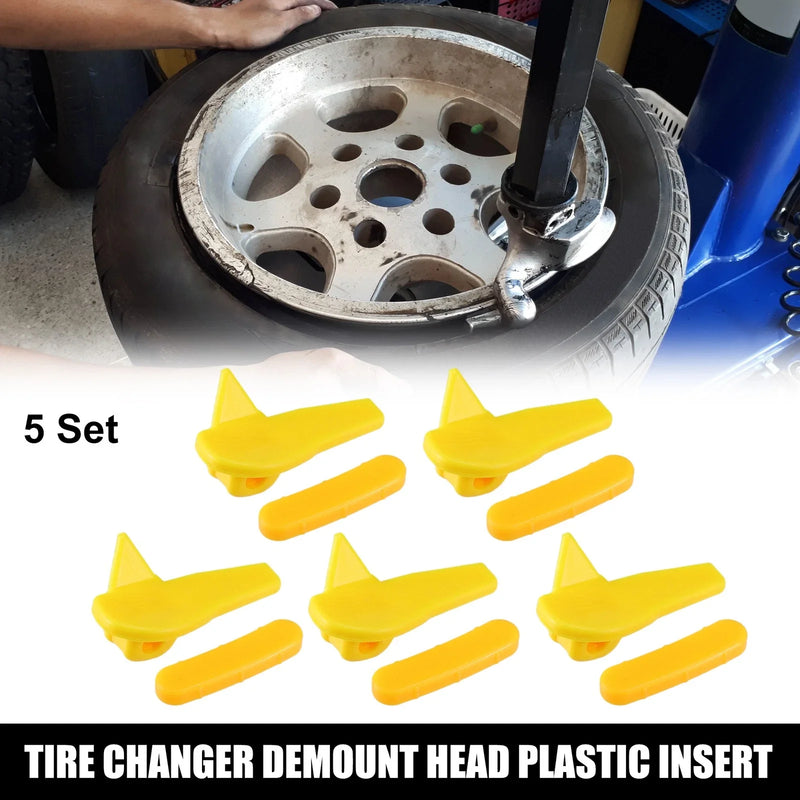 Motorcycle 5 Set Tire Changer Demount Head Plastic Insert