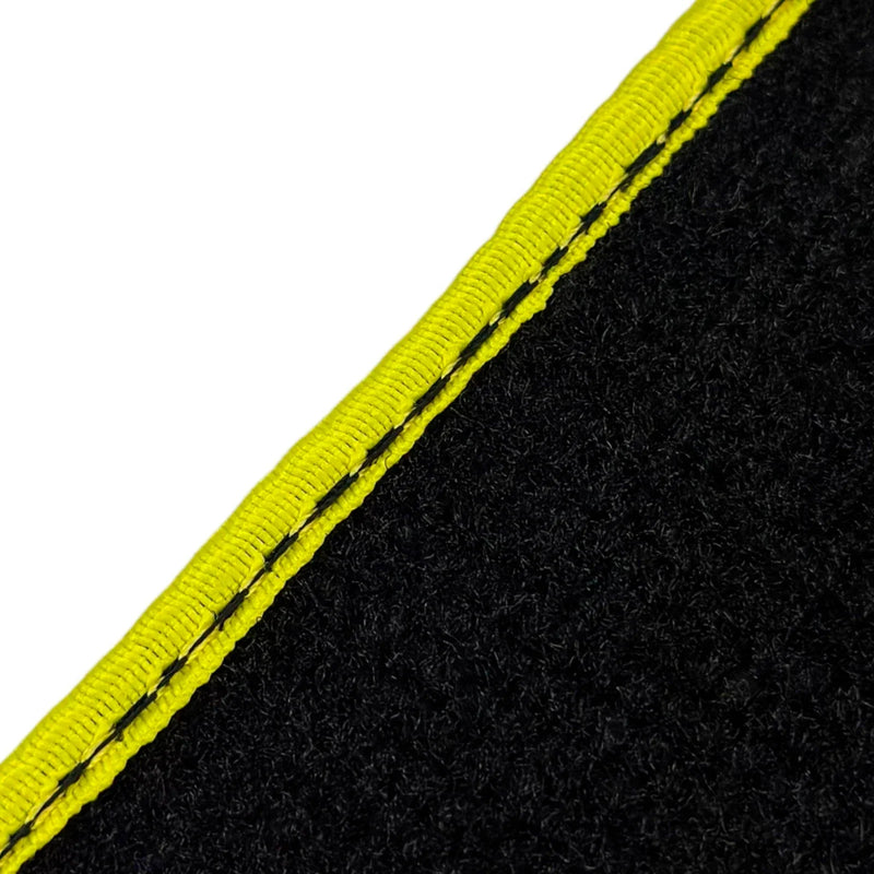 BMW 7 Series i7 G70 (2022-2026) Yellow Trim AutoWin Black Floor Mats