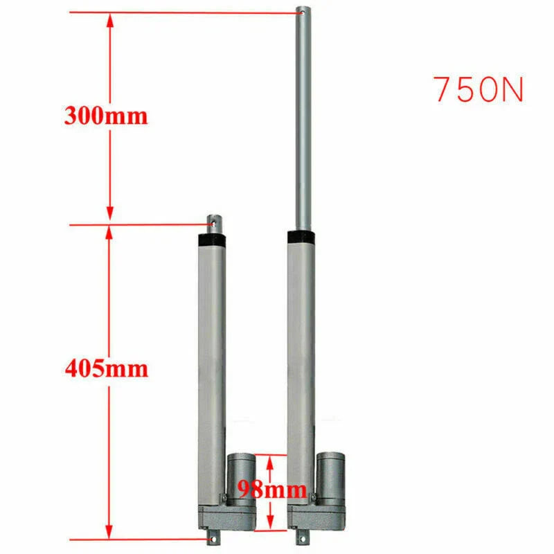 Engineering 12V/24V Linear Actuator Motor 750N Stroke 50mm 100mm 400mm 500mm