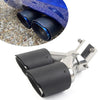 Universal Car Exhaust Stainless Steel Carbon Muffler Tip 89mm Outlet