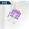 Car - Purple 3A Mini Blade Fuses 20 x Short Circuit Protection