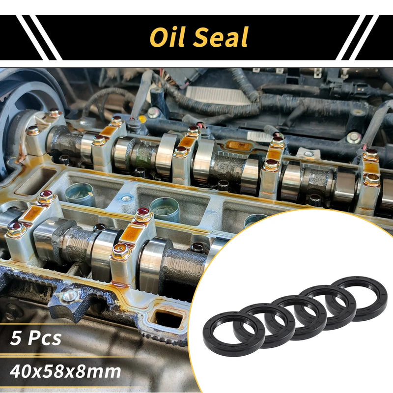 Make Model Oil Seal / 40x58x8mm / Rotary Shaft Seal NBR Rubber