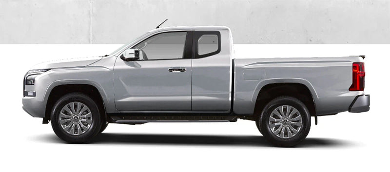 Mitsubishi L200 Triton 2 x Door Catch Handle Covers Matte Black (2024-2025)