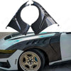 Ford Mustang 2024-2025 Real Carbon Fiber Gloss Front Fenders Fit