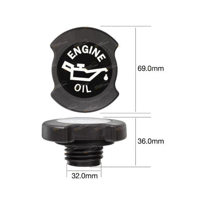 Mazda T4600 Engine Oil Cap 4cyl 4.6L (1992-2000)