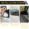 Ford Excursion F150 F250 Rearview Mirror Cover Cap 2 x Black Carbon Fiber