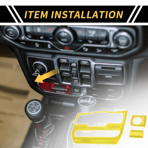 Jeep Wrangler Dashboard Center Console Control Panel Cover (2018-2023)