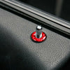 Dodge Charger Red Carbon Fiber Door Lock Pin Covers (2015-2023)