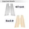 Mazda 6 (2003-2007) Silver Tone 6 Pcs Door Pillar Window Trim