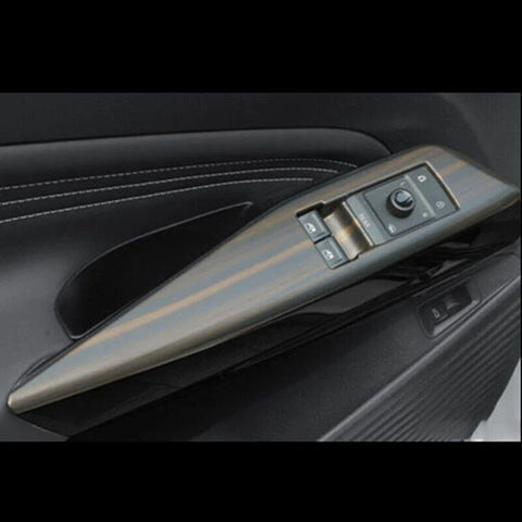 Volkswagen ID.4 4x Wood Grain Lift Panel Switch Cover Trim (2021–2023)