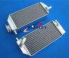 Suzuki RM125 Aluminum Radiator + Blue Hose (2001-2008)