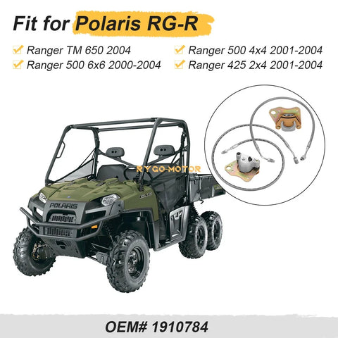 Polaris Ranger 500 Front Brake Calipers & Hose Lines (2000–2004)