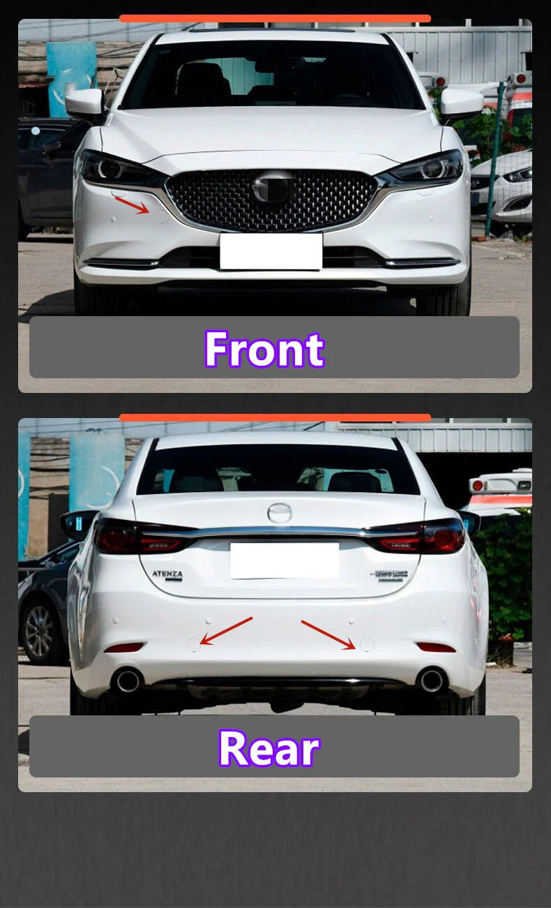 Mazda 6 Front Rear Bumper Tow Hook Hole Eye Cover Cap Trim (2020–2022)