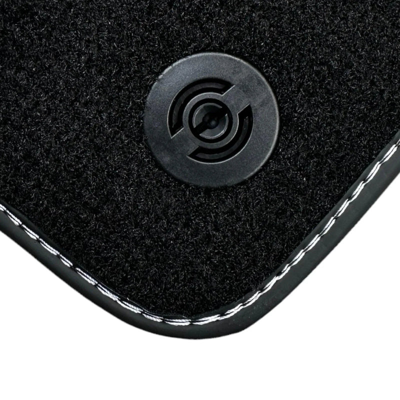 Ferrari 458 GT2 with Crema Nappa Leather Black Floor Mats (2010-2015)