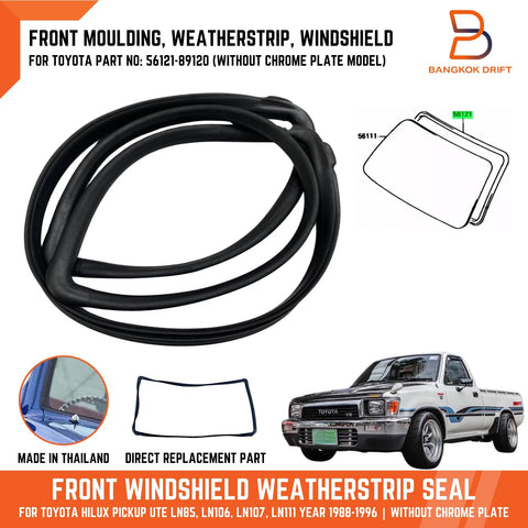 Toyota Hilux Ute Windshield Weatherstrip Seal Rubber (88-96)