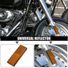 Motorcycle Orange 10 Pcs / Universal Self Adhesive Safety Spoke Reflective