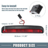Ford F150 Chrome Tone Housing Red Lens High Mount Stop Light (1997-2003)