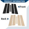 Honda City (2022-2024) Black 6 Pcs Door Pillar Window Trim