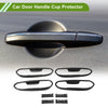 Ford Edge Carbon Fiber Black ABS 8 x Pieces Car Door Handle Cup Protectors