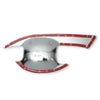 Mitsubishi Triton L200 Chrome Red  Door Handle Insert Bowl Cup Trim (15-22)