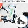 Motorcycle Phone Mount Holder 2.56-3.58in Handlebar Silicone