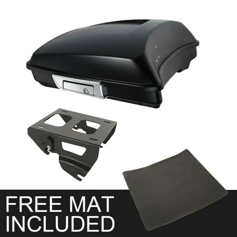 Harley Street Glide Matte Black Razor Trunk Solo Mount Rack (2014-2025)