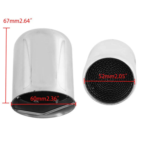 Motorcycle 60mm Universal Exhaust Pipe Baffle Insert Muffler