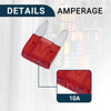 Car - Durable Short Circuit Protection 10A Mini Blade Fuses (100 Pcs)
