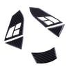 BMW 5 Series E60 E61 Carbon Fiber Steering Wheel Button Cover (2005-2010)