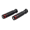 Honda, Suzuki, Yamaha, Kawasaki 22MM BLK+RED Handle Bar Hand Grips