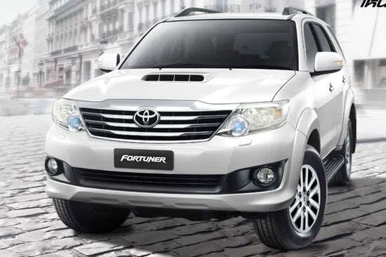 Toyota Hilux Fortuner Chrome Mirror Covers with LED Signals (2012-2014)
