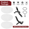 Honda Z50 Z50R White Number Plate Kit (1979–1987)