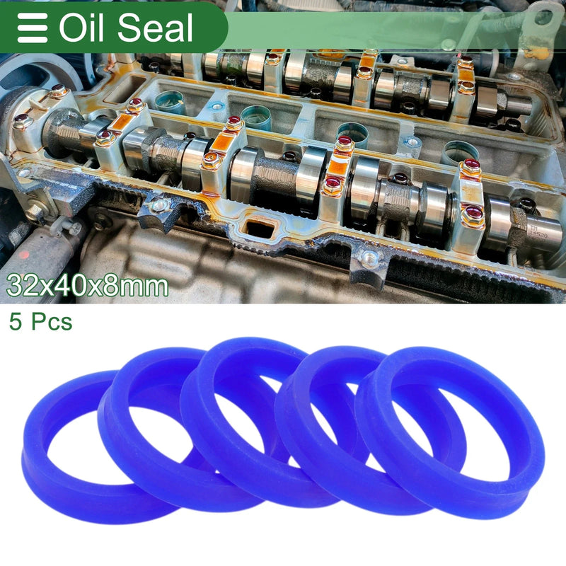 Universal Oil Seal 32x40x8mm TPU Rotary Shaft Seal 5 Pcs