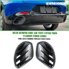 Alfa Romeo Tonale 2 x Carbon Look Rear Bumper Side Vent Covers (2023-2025)
