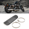 7.2 Inch Long Motorcycle Exhaust Muffler Pipe Heat Shield Cover Heel Guard