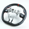 Toyota 86, Subaru BRZ, Scion FR Flat Bottom Carbon Leather Steering Wheel (2012-2020)