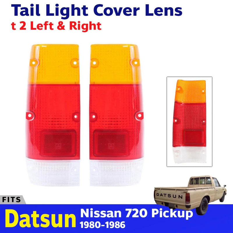 Tail Light Cover Lens Rear Lamp L+R Fits Nissan Datsun 720 Pickup 1980-85 D06