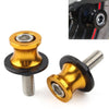 KAWASAKI ZX6R (2012-2021) Gold 8MM Swingarm Spools Slider Stand Screws