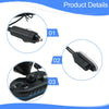 Compact Car Dashboard Digital Clock Thermometer and Voltage Meter
