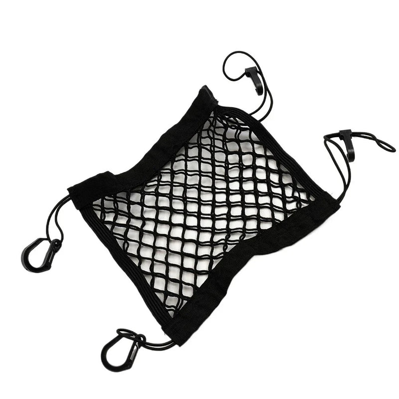 2 x Motorcycle Cargo Net Tool Accessory Car Hook Hold Bag Mesh Plastic Hooks