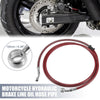 Brake Line 70.87" 10mm Oil Hose Pipe Stainless Steel Red