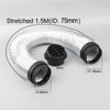Diesel Heater Duct Hose 75MM with 2 x 60MM Connectors Round Air Outlet