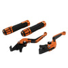 Kawasaki Z1000 Orange Extendable Brake Clutch Levers & Handlebar Grips