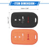 Honda Accord (2016-2021) - Black Orange 2 x Smart Remote Key Shell