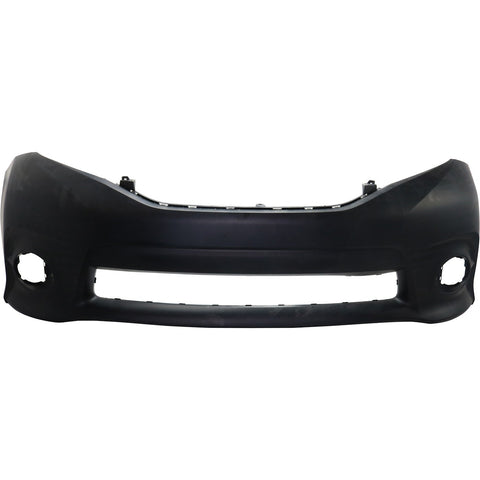 Bumper Cover Fascia Front for Toyota Sienna 2011-2017