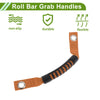 Jeep Wrangler 2018-2031 - Black & Orange Roll Bar Grab Handles