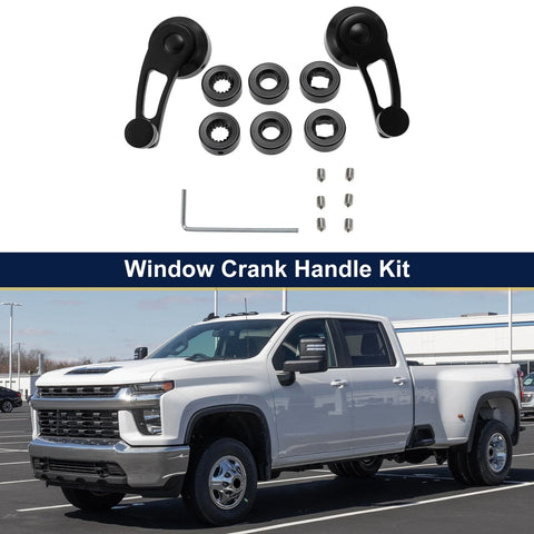 Chevy, Ford, Chrysler - Black Door Window Crank Handle Set